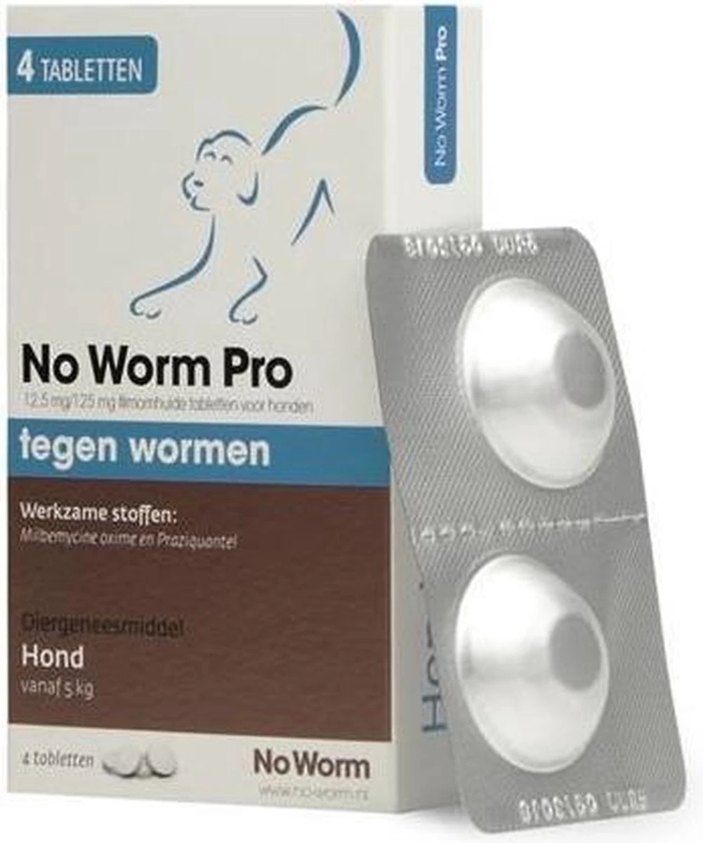 Emax Exil No Worm Pro - Kleine Hond - 4 Tabletten - Afbeelding 3