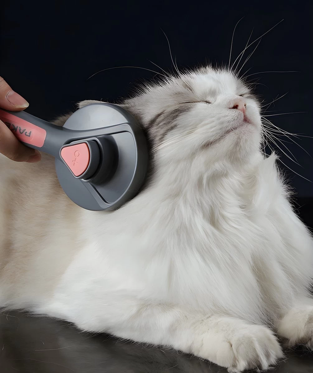 Pakeway T9 - Kattenborstel - Zelfreinigende Kattenkam - Groen - Massageborstel - 19,3 Cm - Afbeelding 11