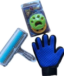 Merkloos 3 In 1 Anti Dierenhaar Set - Pluizenverwijderaar & Haarverwijderaar + Kledingroller + Handschoen | Huisdierhaar Verwijderaar - Pluizenborstel – Kattenharen & Hondenharen Verwijderen - Kledingborstel - Hondenborstel - Kattenborstel - Honden - Katten