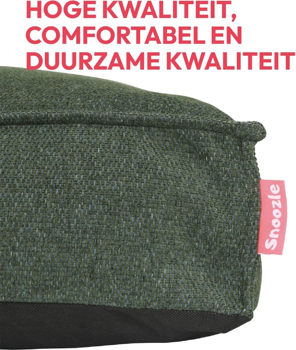 Snoozle Orthopedische Hondenmand - Zacht En Luxe Hondenkussen - Hondenbed - Wasbaar - Hondenmanden - 120 X 90 Cm - Groen - Afbeelding 8