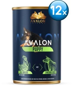 Avalon Petfood Dog Puppy - Hondenvoer - 12 X 410 G