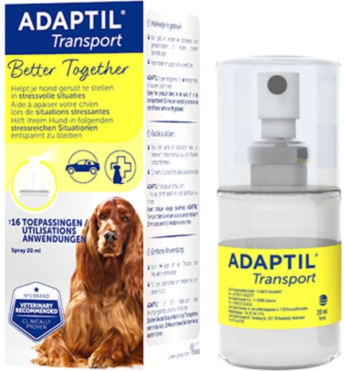 Adaptil Antistressmiddel - Transport Spray Hond - 20 Ml - Afbeelding 8
