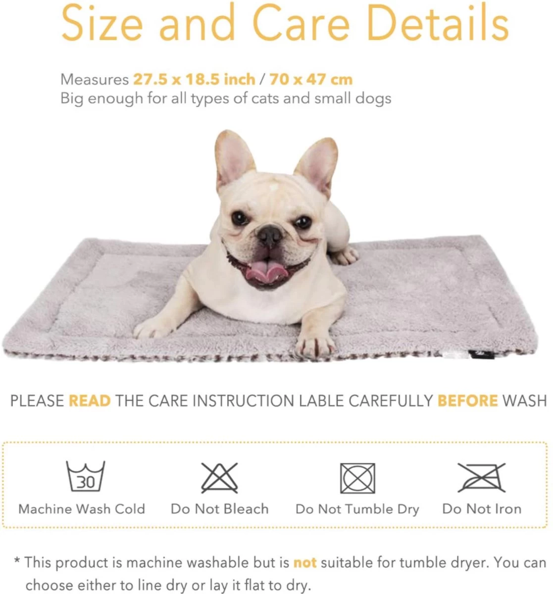 Merkloos Zelfverwarmende Dierendeken Zonder Stroom Thermo Deken Hond Kat Inclusief Adreslabel 70 X 47 Cm - Afbeelding 7