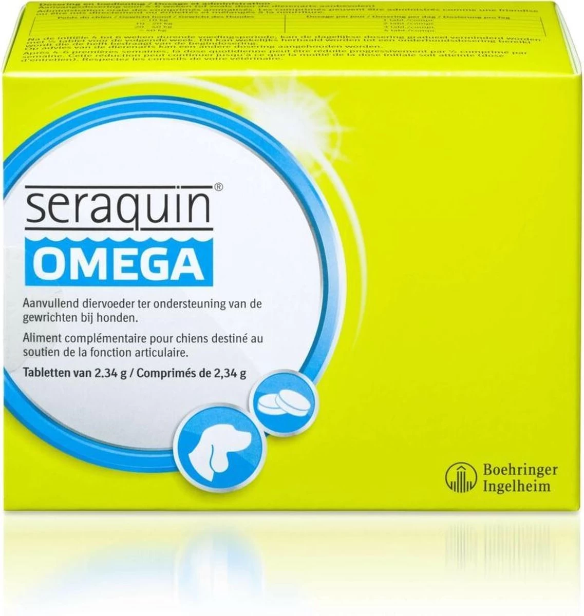 Seraquin Gewricht Supplement Seraquin Omega Hond - 6 X 10 Tabl à 2,34 G