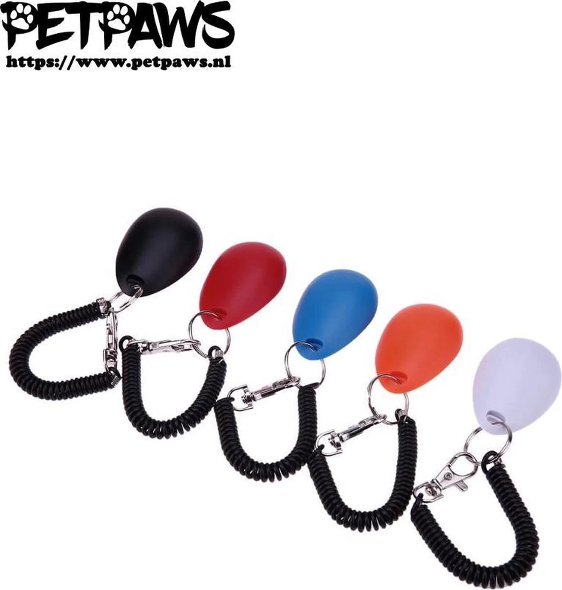Merkloos PetPaws - Training Clicker Voor De Hond - Rood - Afbeelding 4