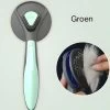 Pakeway T9 - Kattenborstel - Zelfreinigende Kattenkam - Groen - Massageborstel - 19,3 Cm
