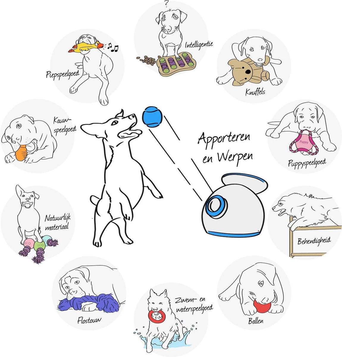 Kong Wubba - Hondenspeelgoed - Assorti - L: 36 Cm - Afbeelding 3