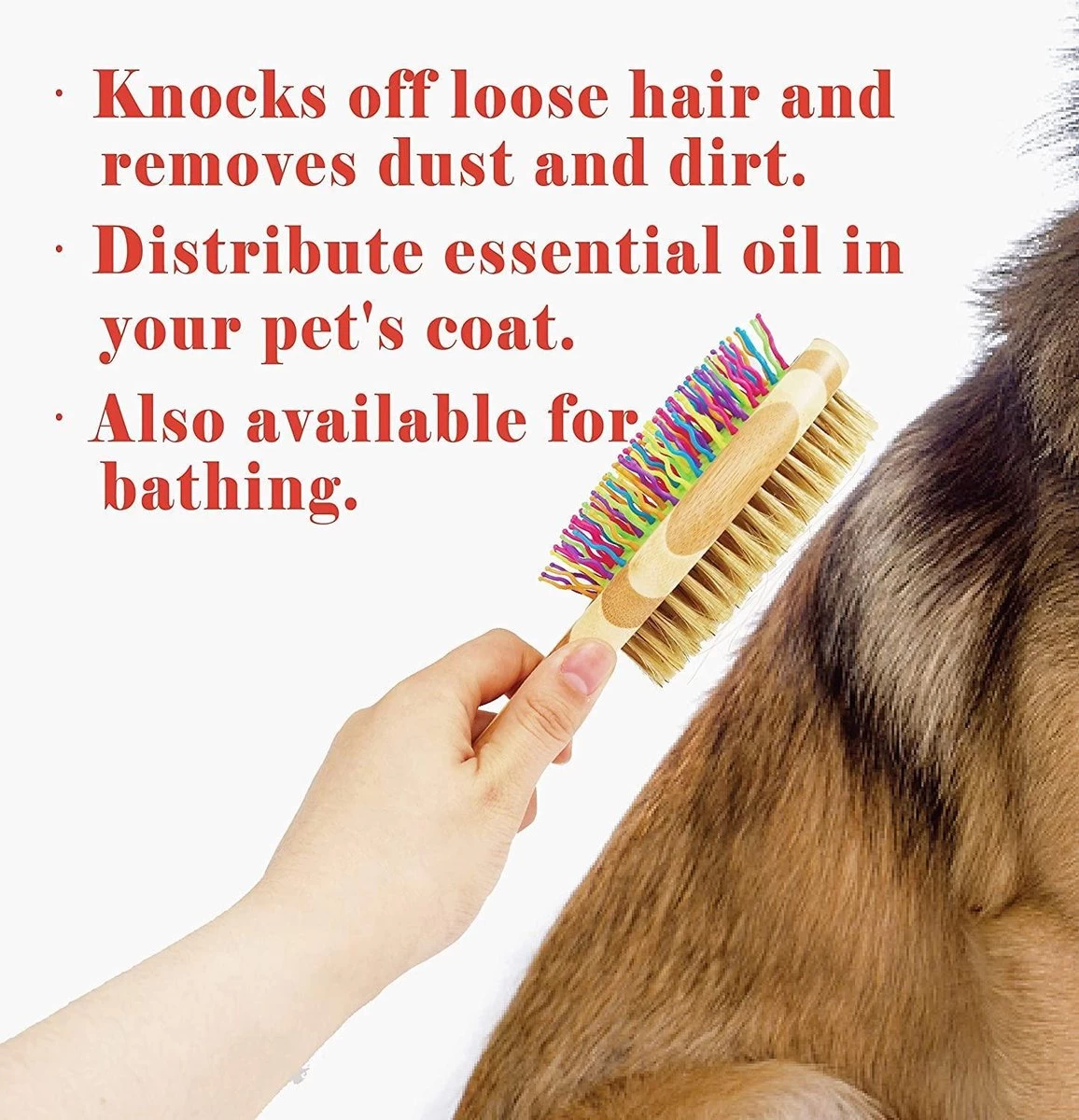 Betty's Dog Brush - Hondenborstel - Voor Elke Vacht Geschikt - Voor Glanzende Vacht - Ontklit En Verzorgt De Vacht - Afbeelding 3