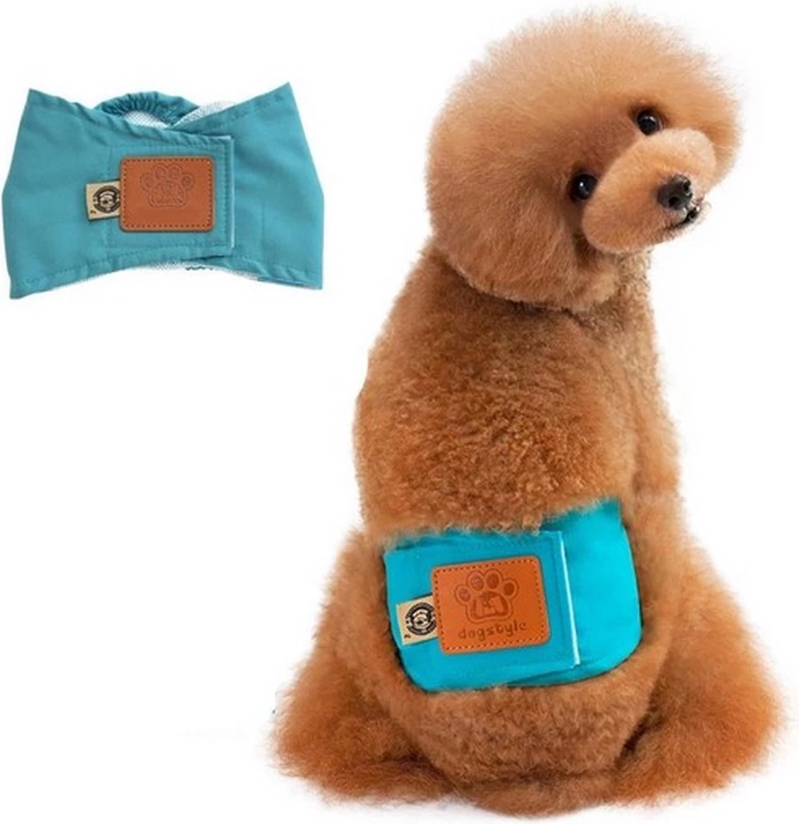 Merkloos Hondenluier Voor Kleine Hond - Luier Voor Reu - Buikband Maat S 27 Cm X 25 Cm