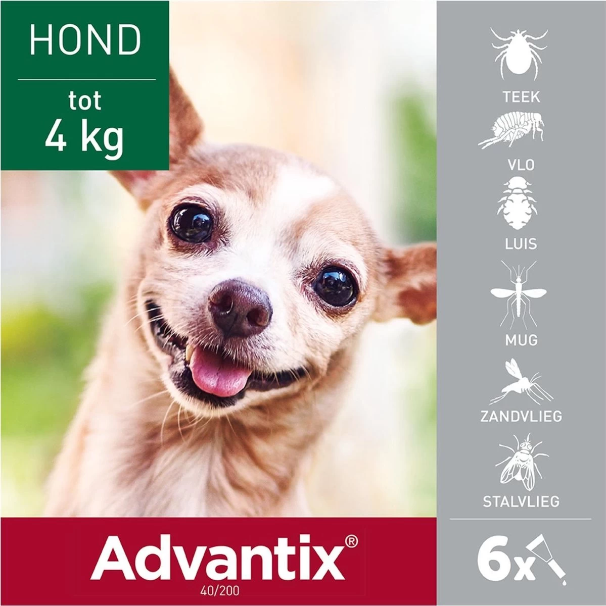 Bayer Advantix Vlooien & Teken Pipetten - Hond Tot 4Kg - 6 Stuks - Afbeelding 16