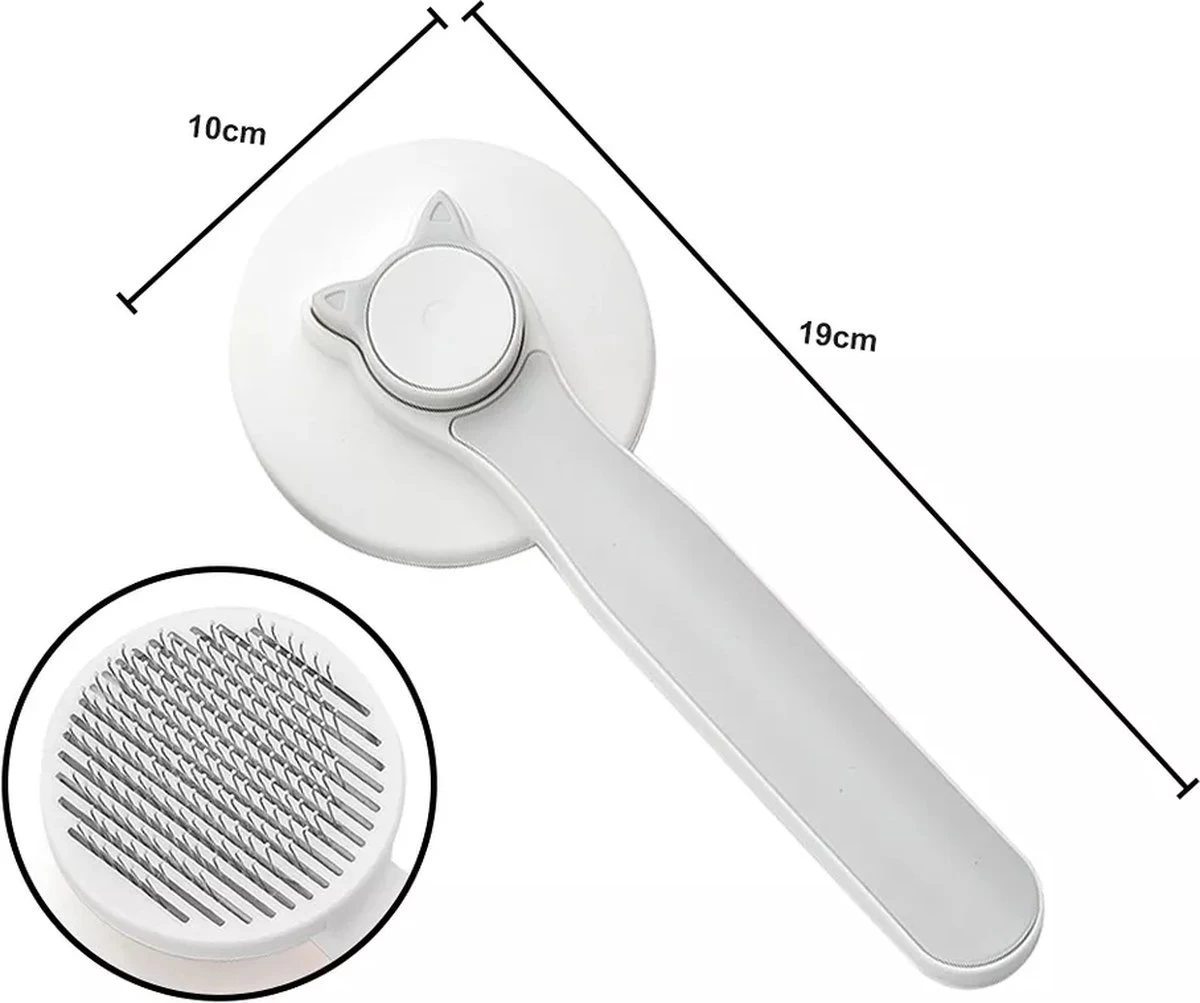 Kattenborstel - Kattenkam - Hondenborstel - Kattenhaar Verwijderaar - Haarverwijderaar Voor Huisdieren - Kattenhaar - Hondenhaar - Haarverwijderaar Voor Huisdieren - Langharig/Kortharig - Katten Accessoires - Katten - Blauwe Kleur - Afbeelding 3