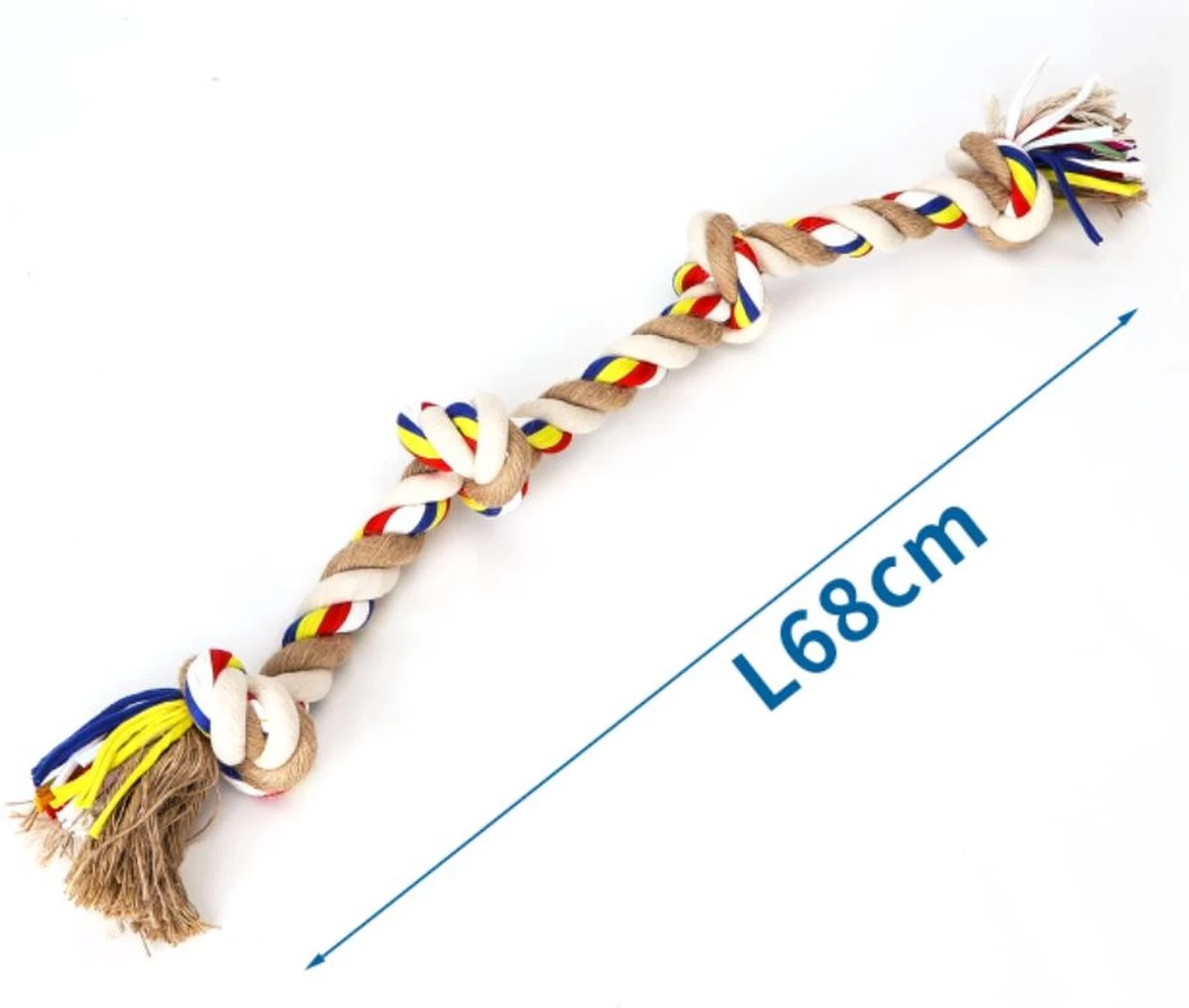 Nobleza Hondentouw - Speeltouw Hond - Flostouw Hond - Trektouw Hond - Lang - Geknoopt - Afbeelding 4