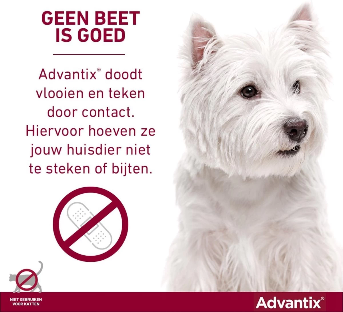 Bayer Advantix Spot-on 400/2000 25+ Kg - 4 Pipetten - Afbeelding 10
