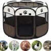 Opvouwbare Puppyren Bruin 90x90x60cm - Puppytent - Dogs&Co