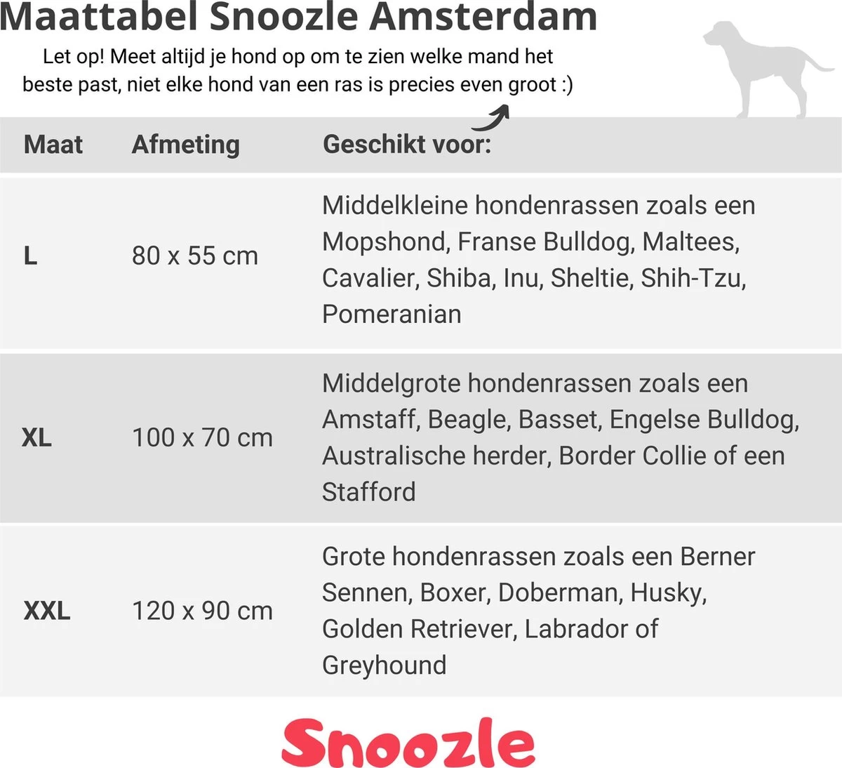 Snoozle Orthopedische Hondenmand - Zacht En Luxe Hondenkussen - Hondenbed - Wasbaar - Hondenmanden - 100 X 70 Cm - Stormy Grey - Afbeelding 4