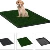 VidaXL Huisdierentoilet Met Bak En Kunstgras 76x51x3 Cm Groen