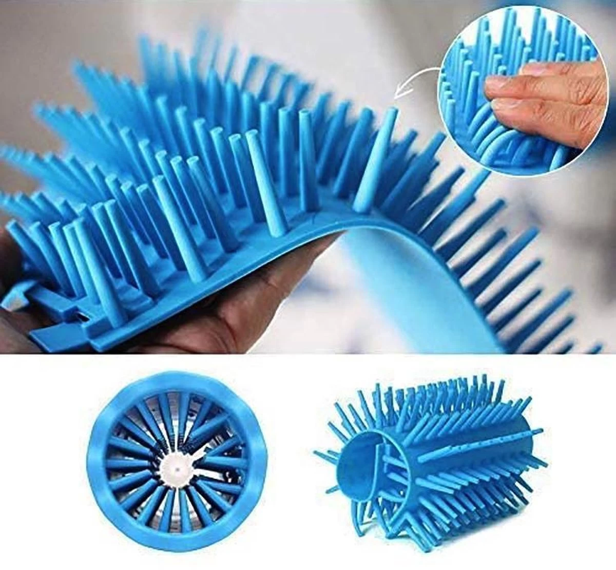 Merkloos 2 In 1 Hondenpoten Reiniger - Hondenborstel - Borstel Hond / Kat - Hondenpoot Reiniger - Huisdier Poot Wassen - Borstel - Hondenverzorging - Verzorging Hond - Honden Wassen - Schoonmaak Borstel - Kattenborstel - Afbeelding 4