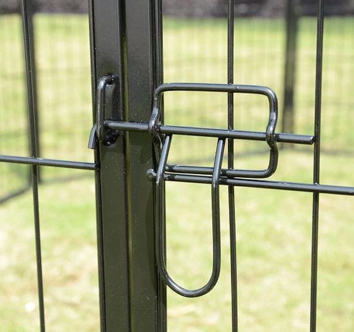 Merkloos Topmast Premium Puppyren - 80 Cm Hoog - 640 Cm Omtrek - Hondenren - Hondenhok - Antraciet - Afbeelding 3