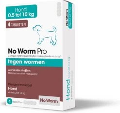 Emax Exil No Worm Pro - Kleine Hond - 4 Tabletten