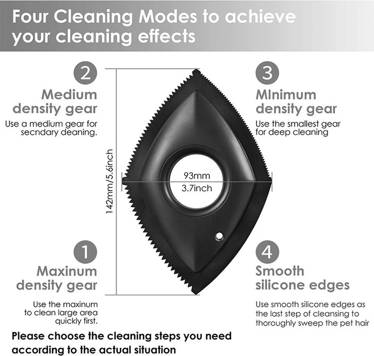 HairClean® Huisdierhaar Verwijderaar- Zwart - Haar Verwijderaar - Huisdieren - Hond En Kat - Pluizen Verwijderaar- - Afbeelding 4