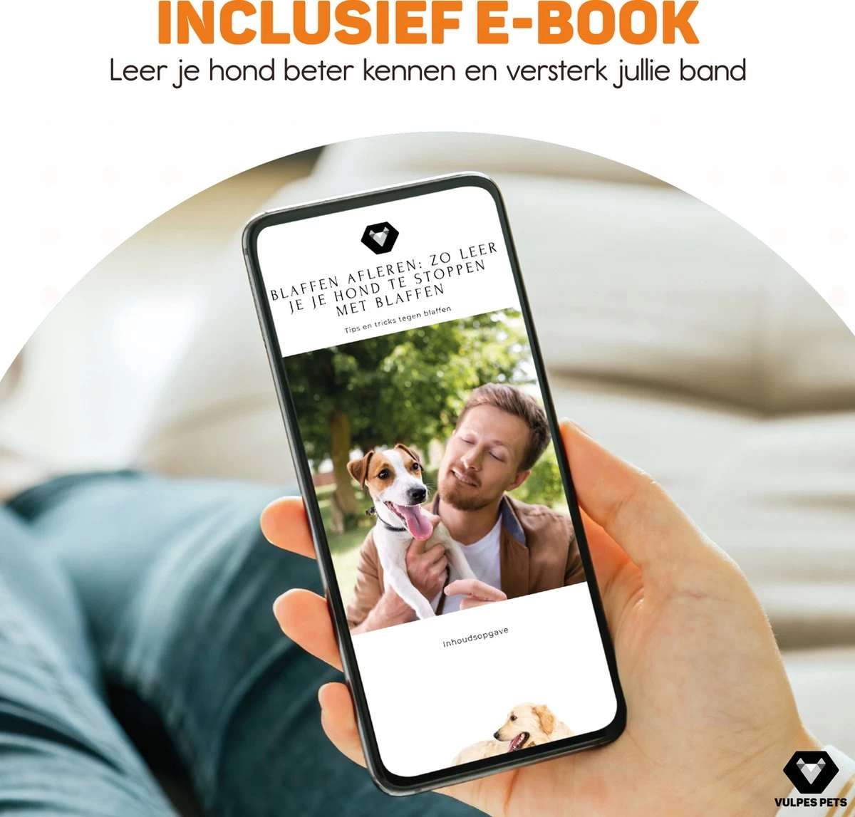 Vulpes Pets® Ultrasone Anti Blaf Apparaat – 3-in-1 Anti Blaf Apparaat Pro - Diervriendelijk & Zonder Schok - Alternatief Anti Blafband - Voor Kleine & Grote Honden - Audio - Flashlight - USB-Oplaadbaar - Afbeelding 4