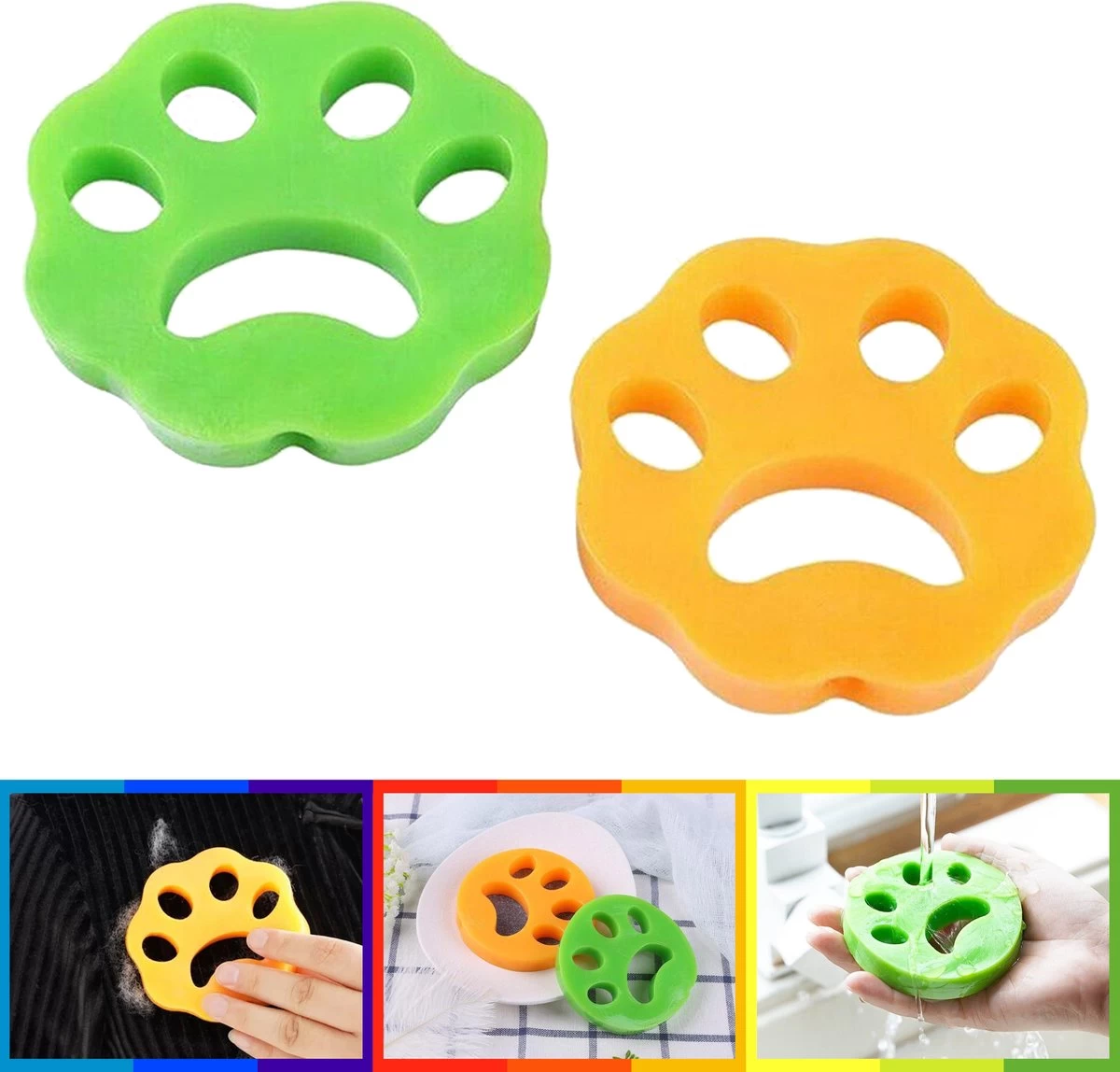 Merkloos Wasmachine Onthaarder - Dierenhaar Verwijderen - Hondenhaar Ontpluizen - Ontpluizer - Pluizen Verwijderaar - Wasmachineaccessoires