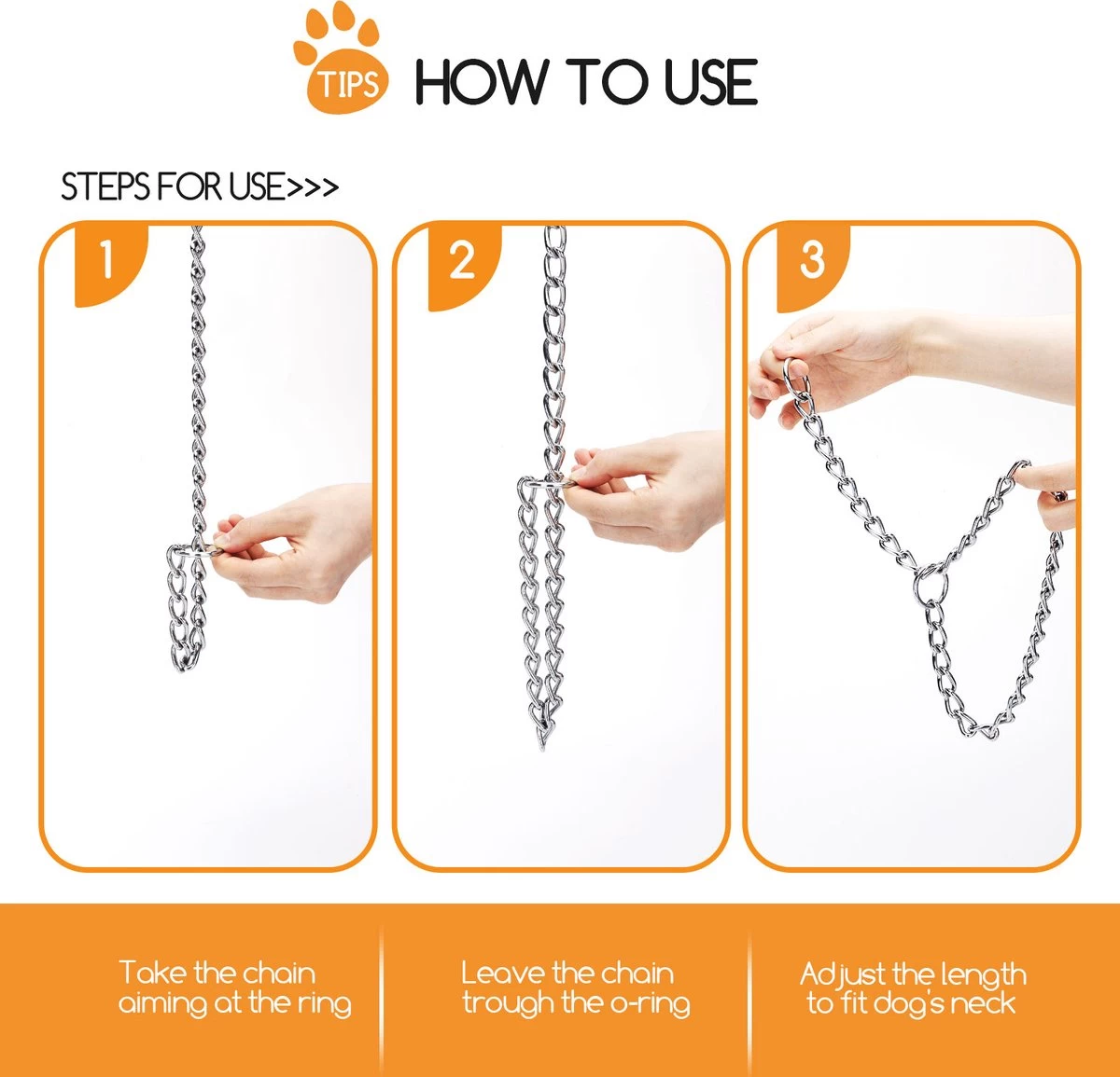 Nobleza Slipketting Hond - Sliphalsband - Trainingshalsband - Hondenketting - Maat L - Afbeelding 5