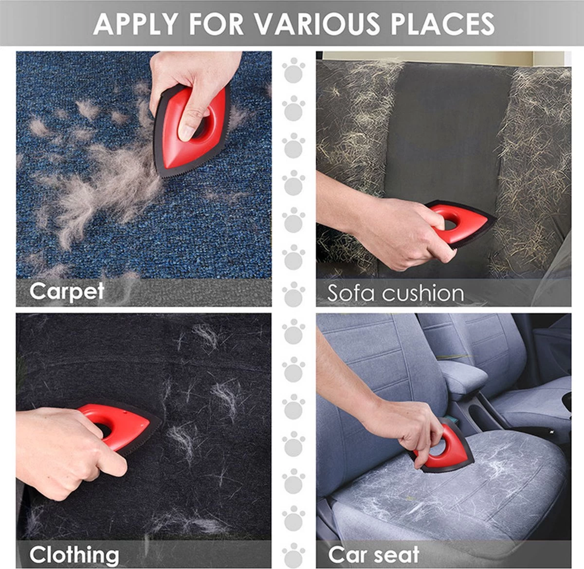 HairClean® Huisdierhaar Verwijderaar- Zwart - Haar Verwijderaar - Huisdieren - Hond En Kat - Pluizen Verwijderaar- - Afbeelding 9