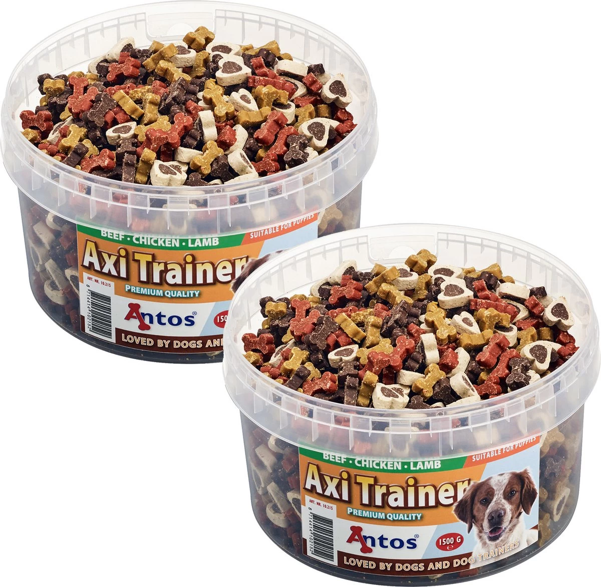 Antos Axi Trainer - Hondensnacks - 2 X Kip Lam Rund 1500 G - Afbeelding 3