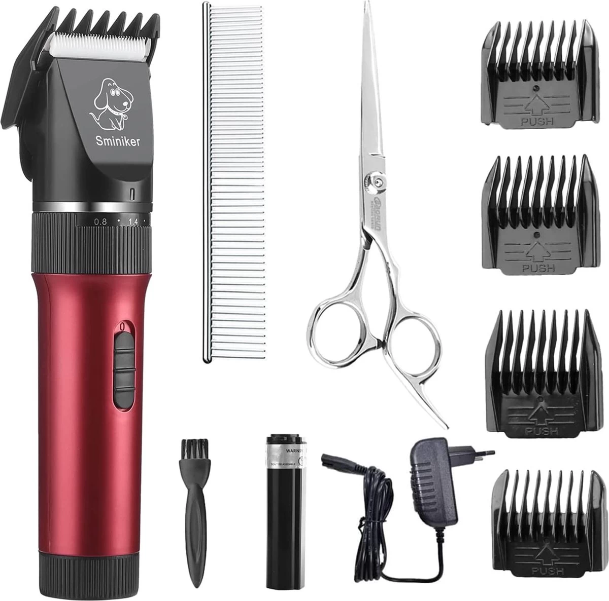 Merkloos Hondentondeuse, Hundeschermaschine / Dog Clippers - Dierenhaartrimmer, Hondentondeuse Kit Hond Verzorging - Afbeelding 5