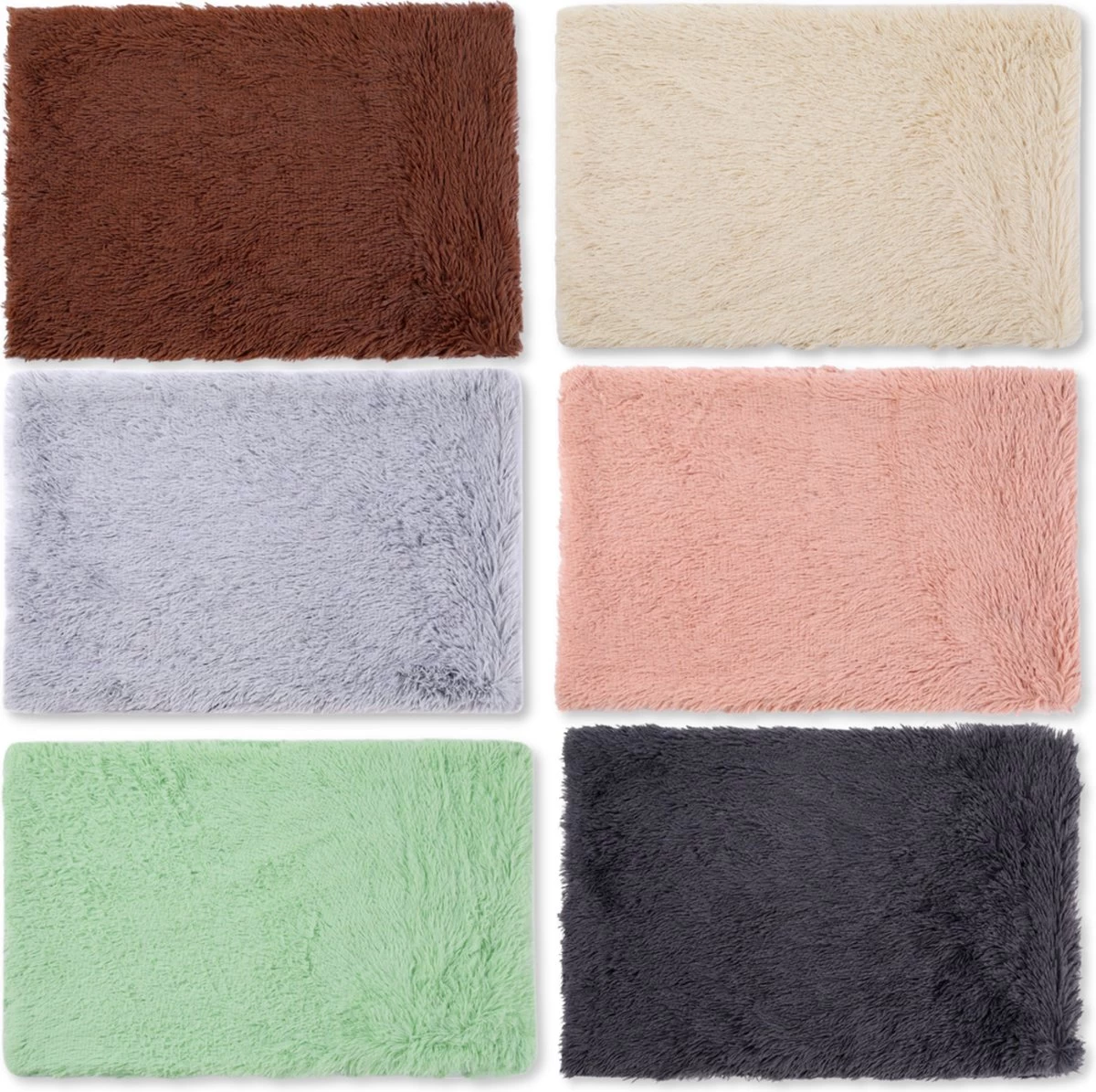Fluffy Blanket - Pluche Hondendeken - 120 X 100 CM - Grijs - Voor De Auto Of Bank - Fleece - Afbeelding 2
