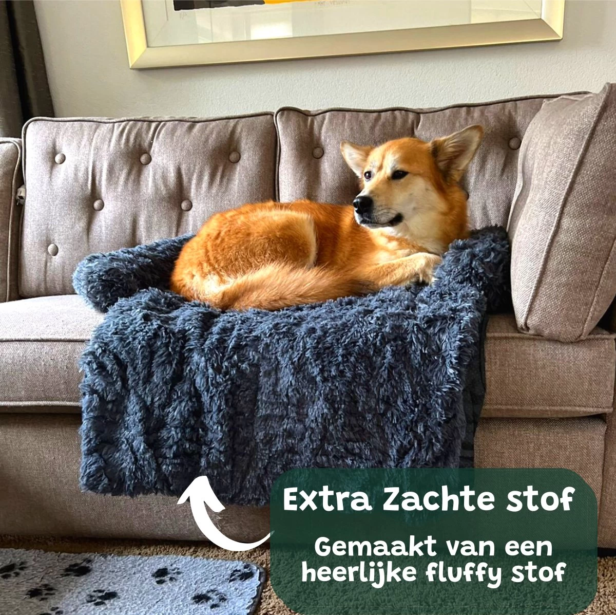 Premium Hondendeken Bank - Hondenkussens - Hondenmand Bank - Hondendeken Voor Op De Bank - Bankbeschermer - Donkergrijs - Afbeelding 4