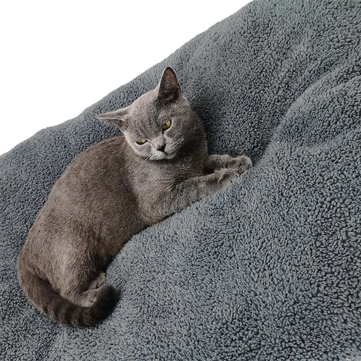 Pochon Pet - Hondenkussen - 70 X 50 Cm - Donkergrijs - Pluche - L - Afbeelding 5