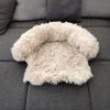Kussen Voor Kat Of Kleine Hond | Fluffy Dierenkussen Van Pluche | Kat | Bank | Mand | Kattenmand | Kattendeken & Bankbeschermer Max. 15 Kg | Beige | Maat XS