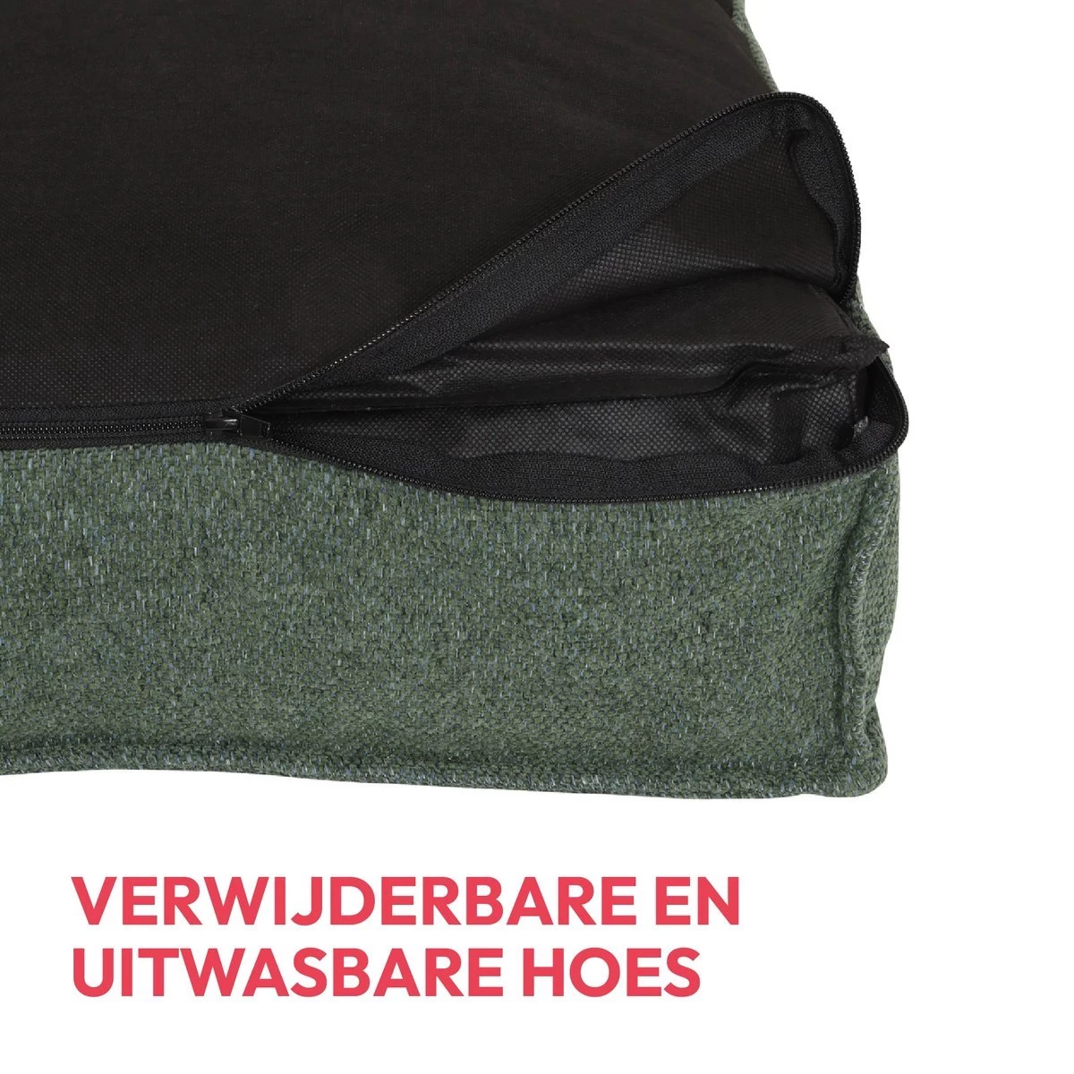 Snoozle Orthopedische Hondenmand - Zacht En Luxe Hondenkussen - Hondenbed - Wasbaar - Hondenmanden - 120 X 90 Cm - Groen - Afbeelding 12