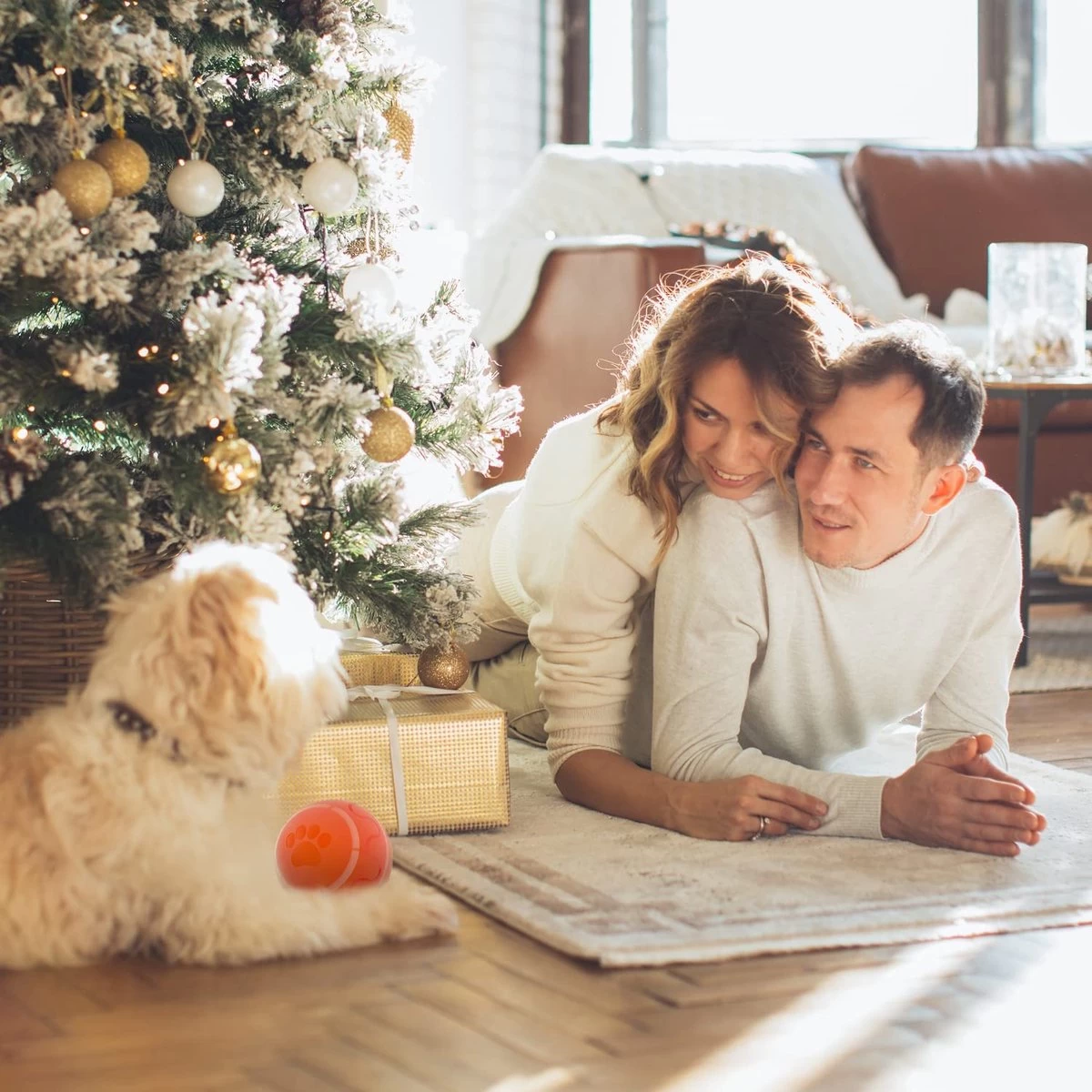 Good Experience Interactieve Hondenbal 3.0 – Honden Speelgoed Intelligentie – Puppy Speelgoed – Hondenspeeltjes – De Enige Die Werkt Met Afstandsbediening – De Veilige Bal Voor Jouw Hond – One Size – Oranje - Afbeelding 3