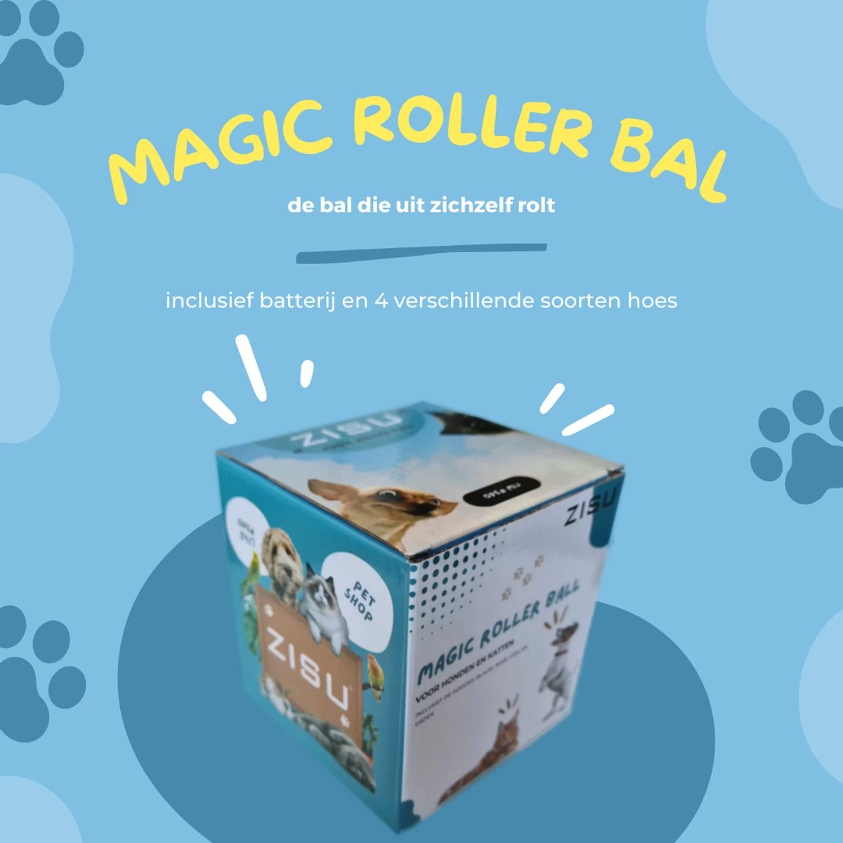 Merkloos Magic Roller Ball – Honden Speelgoed – Kattenspeeltjes - Honden Speeltjes - Kattenspeelgoed - INCLUSIEF BATTERIJ - Afbeelding 6