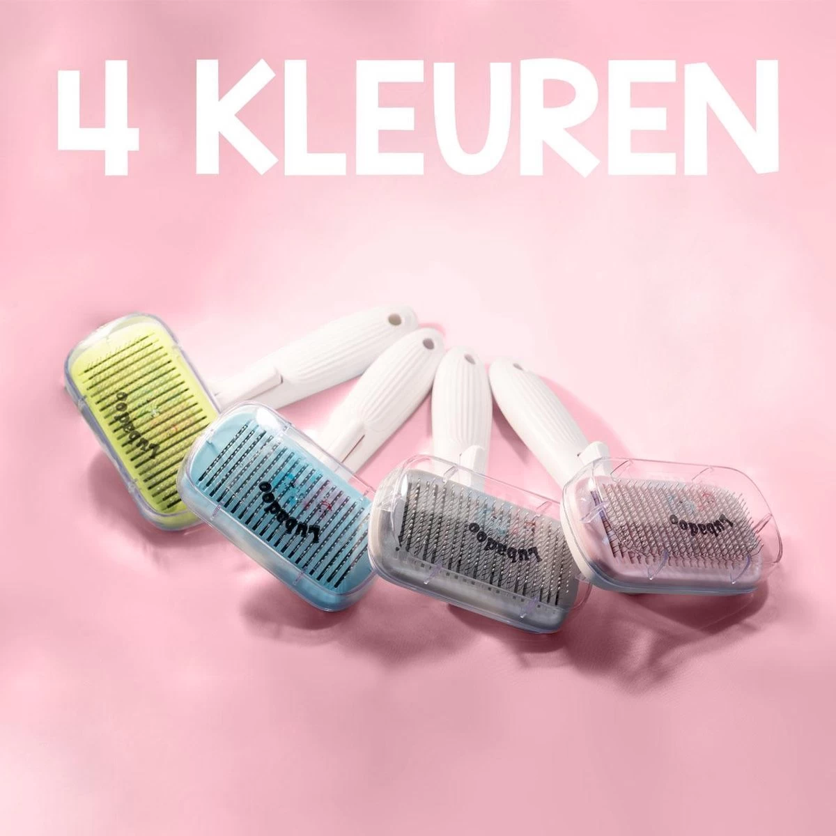 Lubadoo® - Kattenborstel - Hondenborstel - Kattenkam - Kattenhaar - Hondenhaar - Huisdierhaar Verwijderaar - Haarverwijderaar Voor Huisdieren - Langharig - Kortharig - Roze - Afbeelding 9