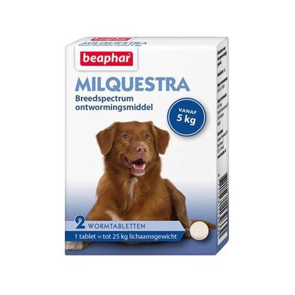 Beaphar Milquestra Kleine Hond/Puppy - Ontwormingsmiddel - 2 Tabletten - Afbeelding 6