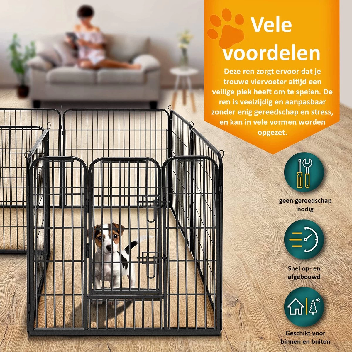Sens Design Hondenren - Puppyren - Hondenbench - Afbeelding 7