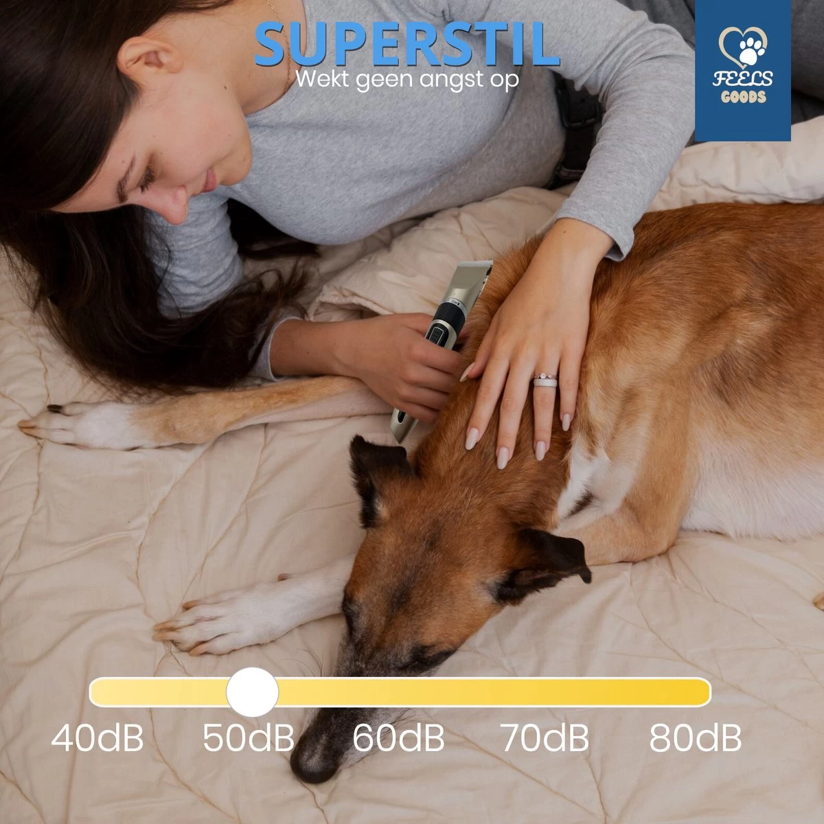 Professionele 2-in-1 Hondentondeuse Voor Dikke Vacht – Draadloze Honden Tondeuse & Hondentrimmer – Stille Tondeuse Katten & Honden Trimset - Afbeelding 5