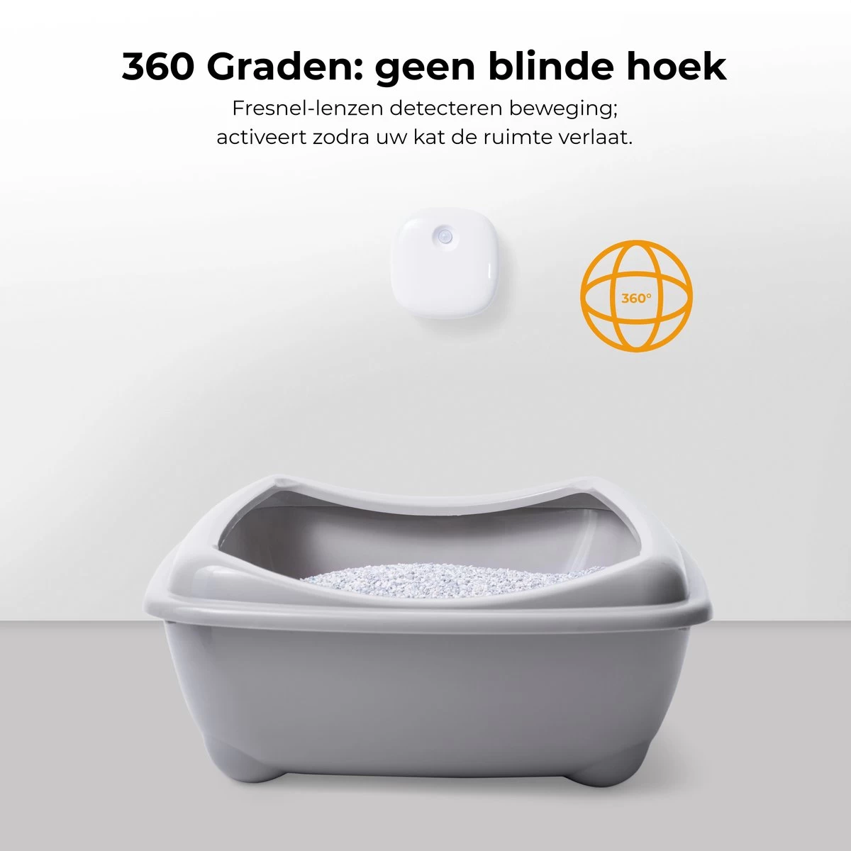 Pettadore Air Insight - Kattenbak Geurverdrijver & Teller - Actieve Zuurstof En Ionen - Oplaadbaar - Met App - Afbeelding 6