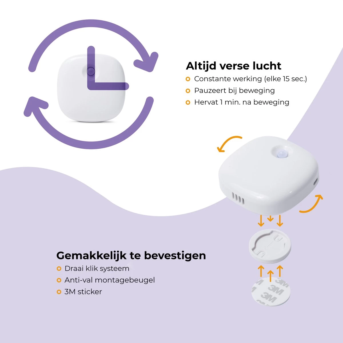 Pettadore Air Insight - Kattenbak Geurverdrijver & Teller - Actieve Zuurstof En Ionen - Oplaadbaar - Met App - Afbeelding 7