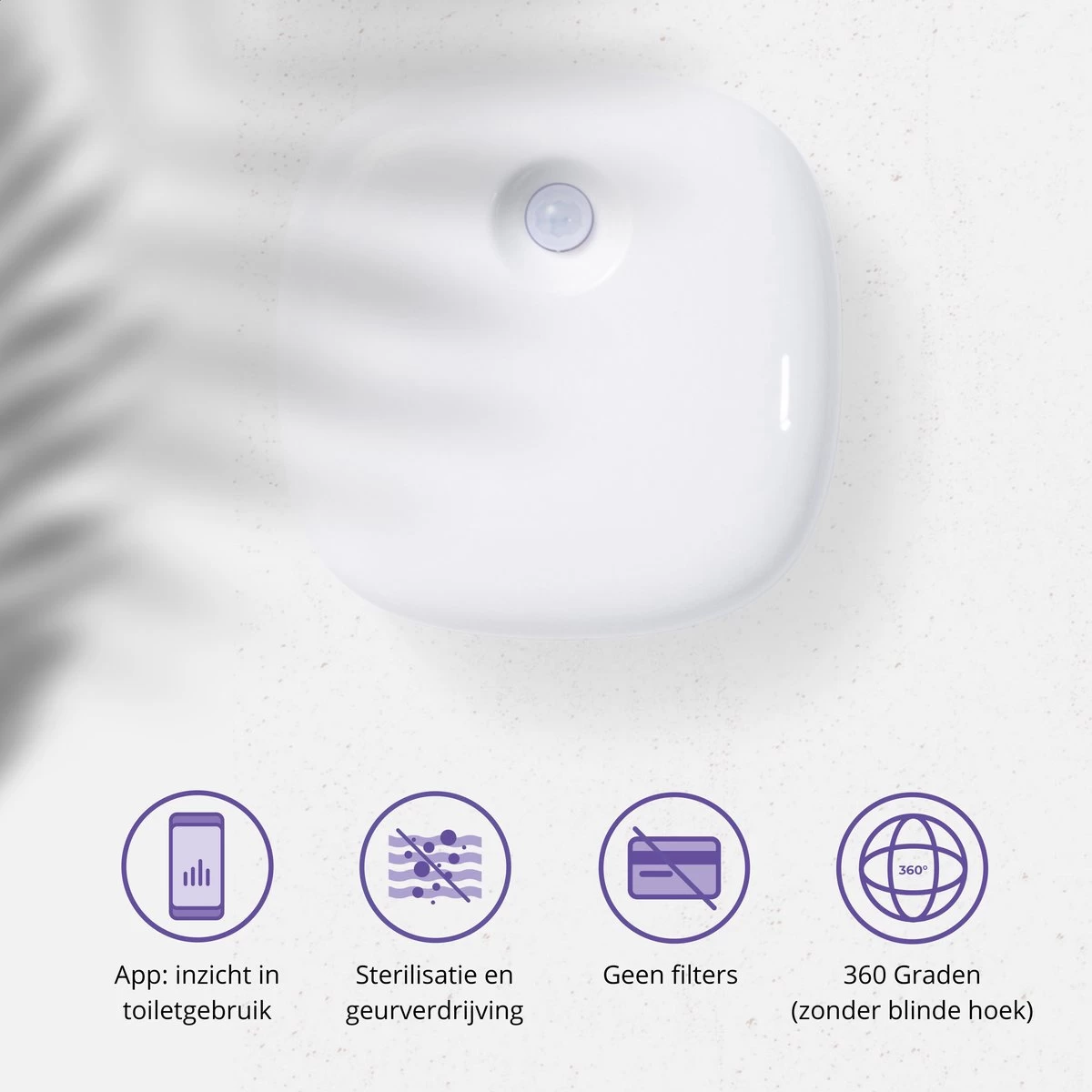 Pettadore Air Insight - Kattenbak Geurverdrijver & Teller - Actieve Zuurstof En Ionen - Oplaadbaar - Met App - Afbeelding 10