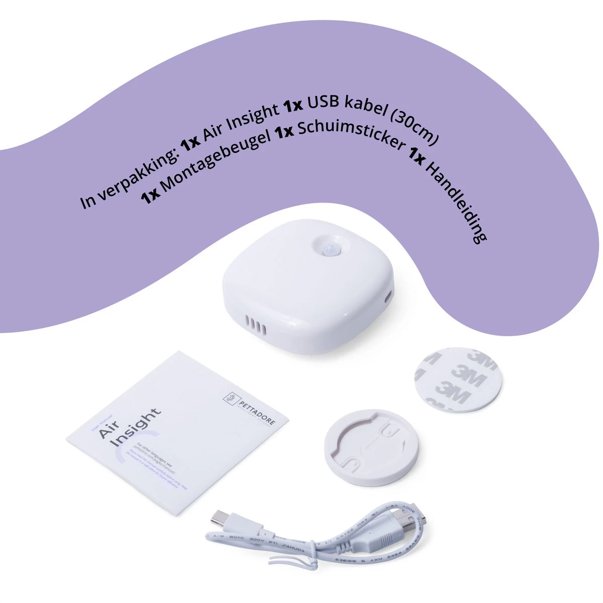 Pettadore Air Insight - Kattenbak Geurverdrijver & Teller - Actieve Zuurstof En Ionen - Oplaadbaar - Met App - Afbeelding 12