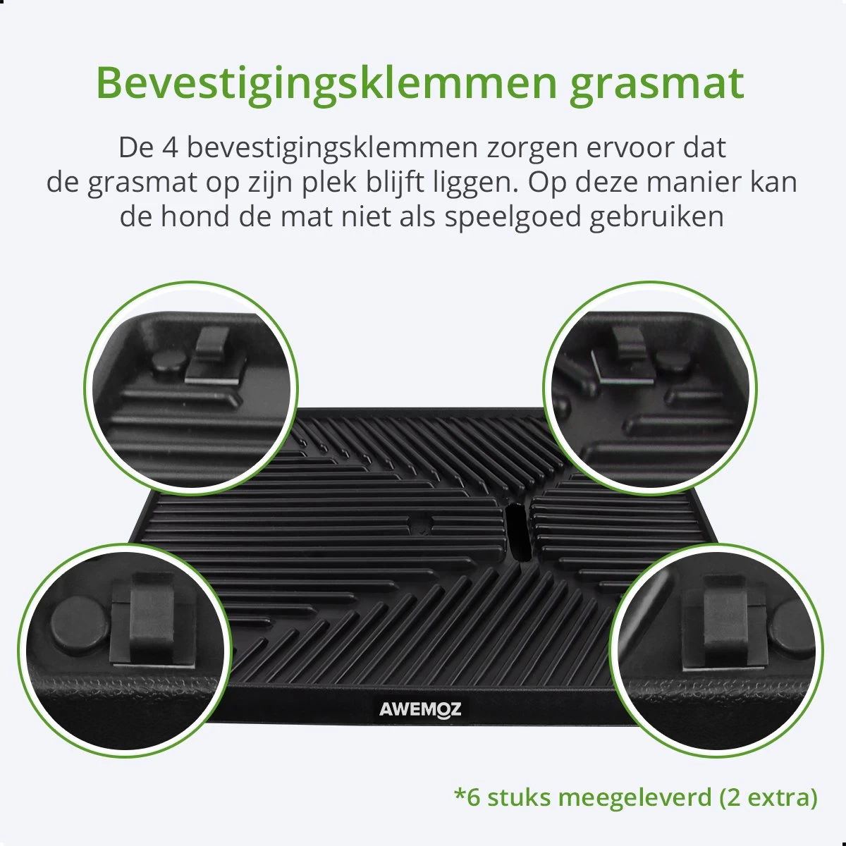 AWEMOZ Hondentoilet Kunstgras - Met 2 Matten En Opvangbak - 64x52x7,5cm - Puppy Pads - Zindelijkheidstraining Hond - Training Pads - Indoor / Outdoor Honden Toilet - Afbeelding 8