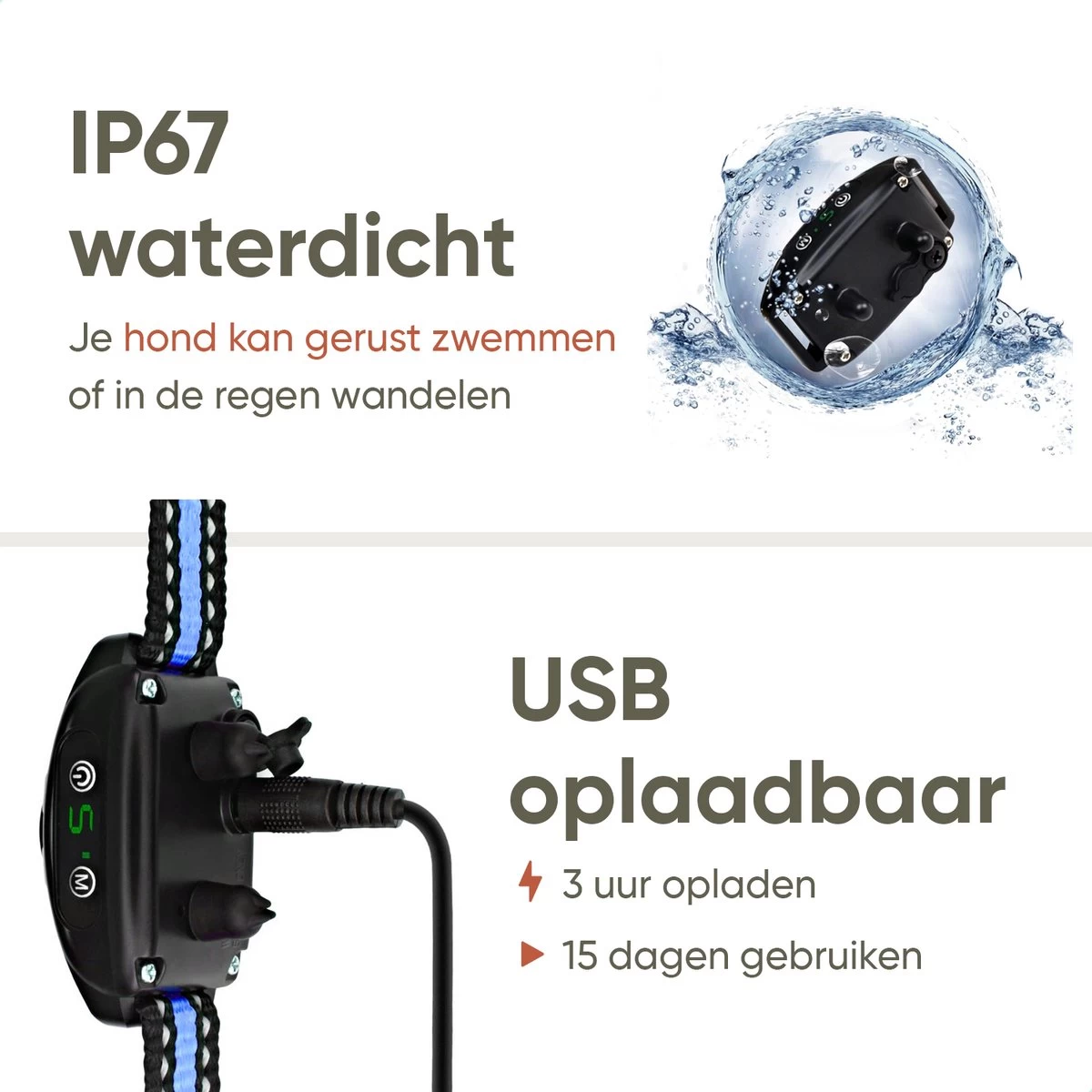 Premium Anti Blafband Apparaat Om Je Hond Snel En Effectief Te Laten Stoppen Met Blaffen - Diervriendelijke Opvoedingshalsband Zonder Schok - Trainingshalsband Voor Grote En Kleine Honden - Anti Blaf Apparaat - Correctie Halsband - Afbeelding 7