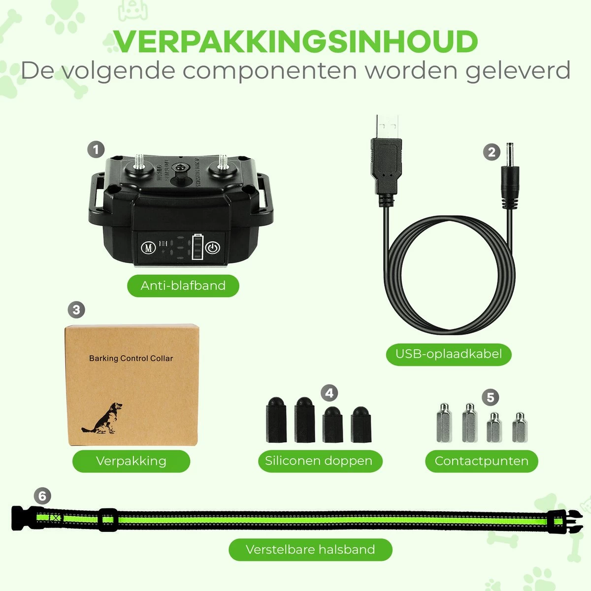 Petz - Anti Blafband - Anti Blafband Voor Kleine En Grote Honden - 5-55 KG - Vibratie En Audio - Diervriendelijk - GEEN Schokken - Opvoedingshalsband Zonder Schok En Diervriendelijk - Waterdicht - Oplaadbaar - Afbeelding 8