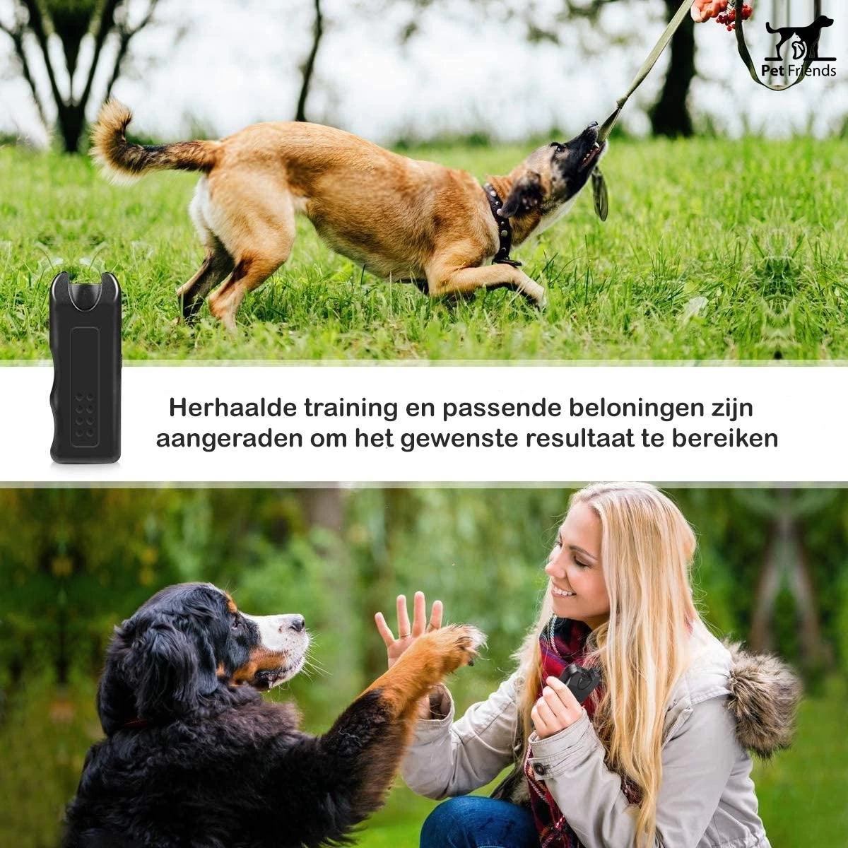 PetFriends Diervriendelijk Ultrasoon Anti Blaf Apparaat Voor Honden - Zonder Schok - Anti Blafband Alternatief - Incl. Batterij - Afbeelding 5