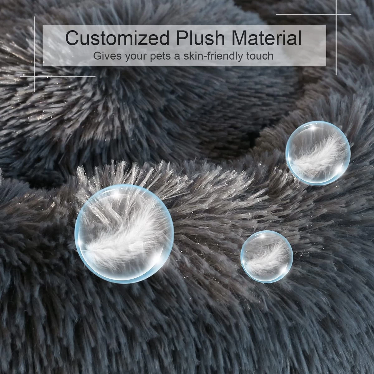 BOTC Hondenmand - Vetbed 60 Cm - Kattenmand - Warmtemat - Voor Honden En Katten - Grijs - Afbeelding 8